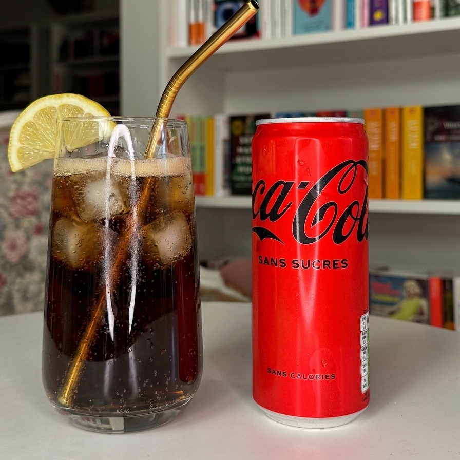 Coca-Cola Zero Sugar, carte du café Les Contes Infusés à Corte