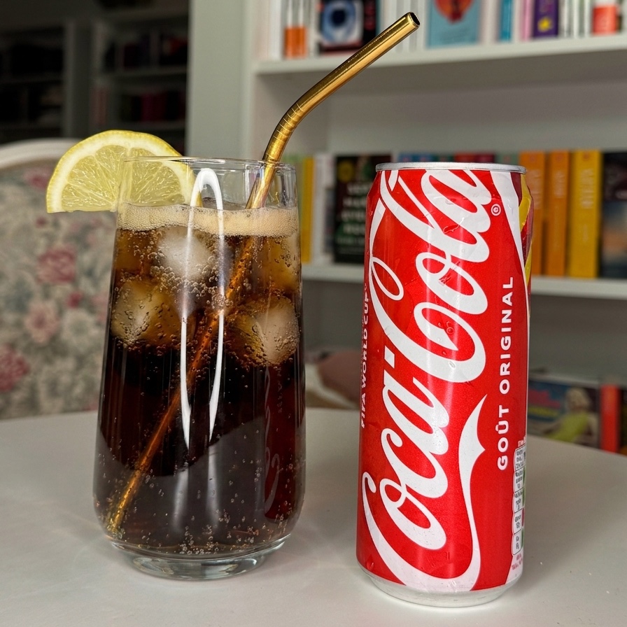 Coca-Cola, carte du café Les Contes Infusés à Corte